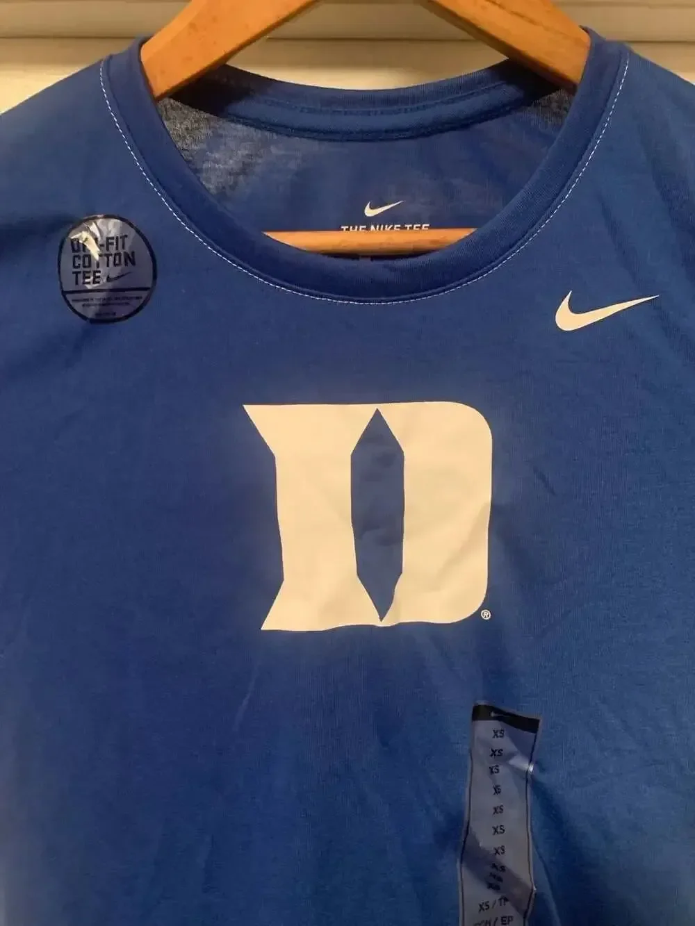 Nike Duke Blue Devils Dri-FIT Cotton Women’s T-Shirt Size XS NWOT